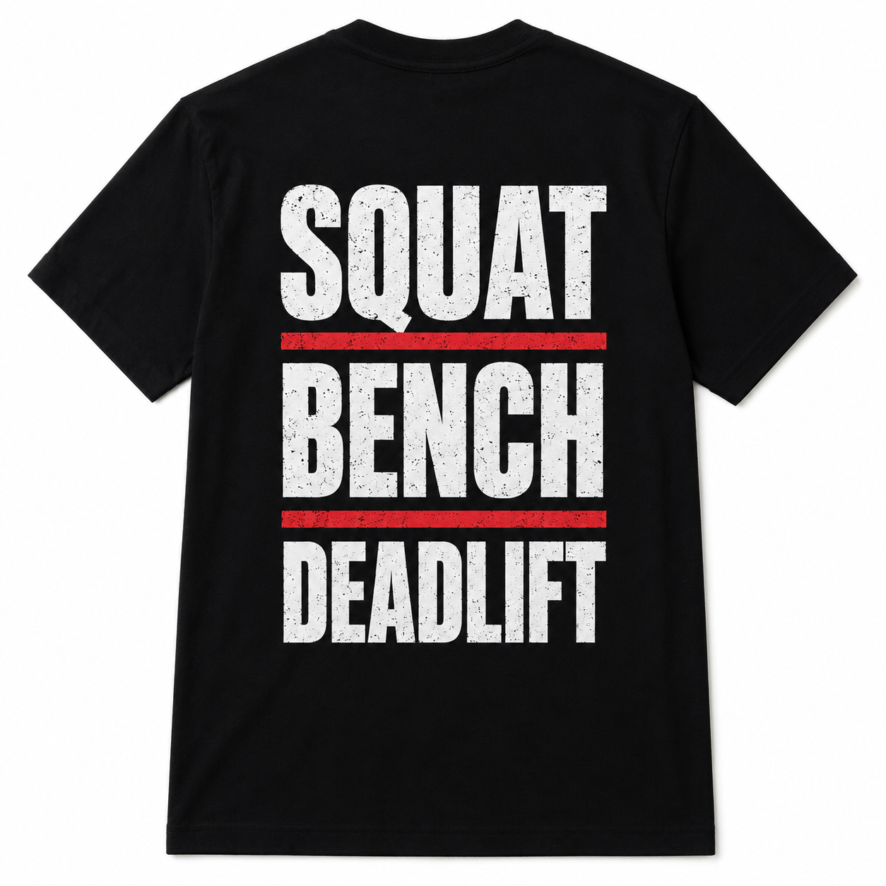 BUP Powerlifting Tee – Squat Bench Deadlift | Black