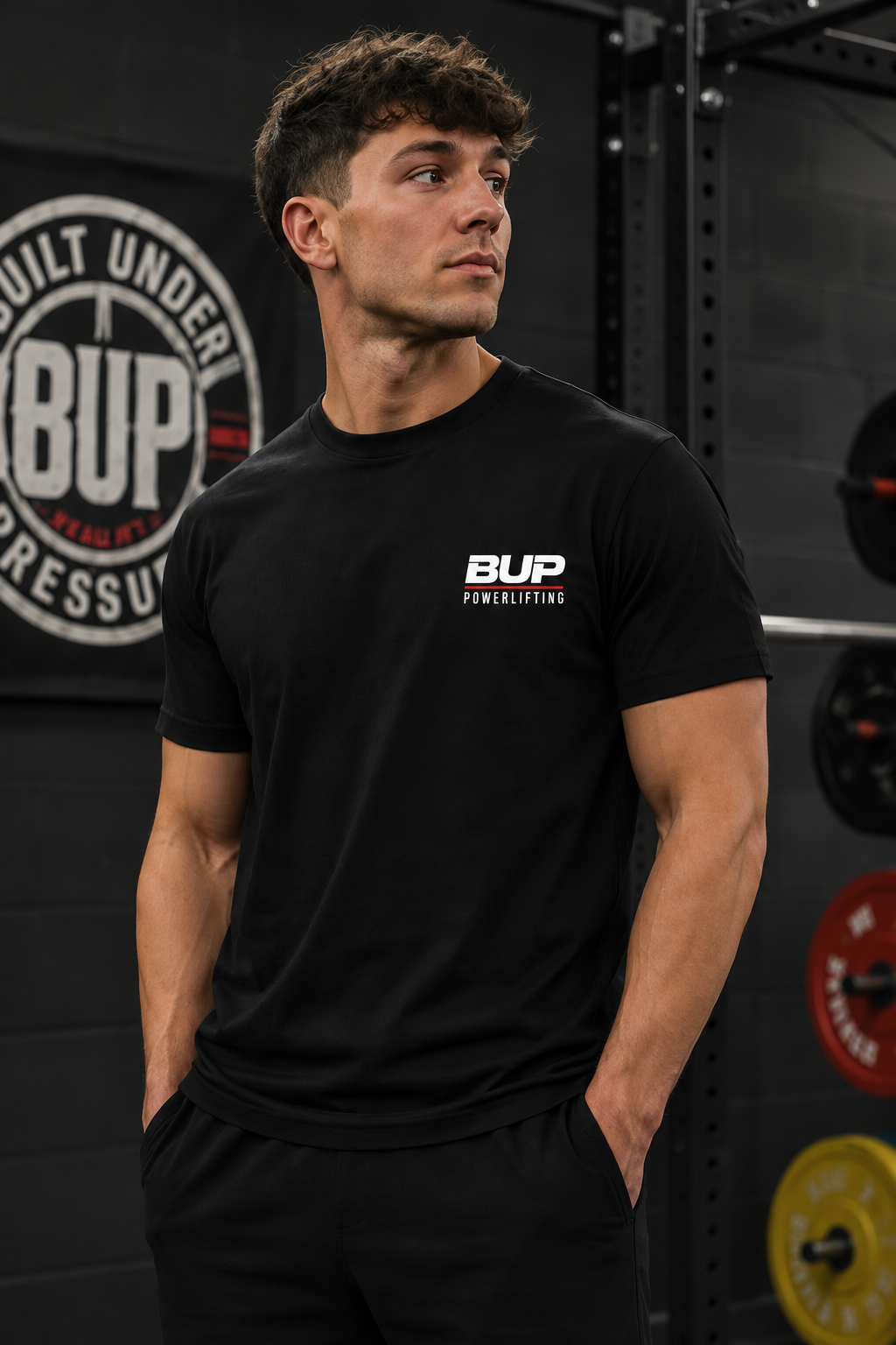Built Under Pressure™ Powerlifting T-Shirt – Black