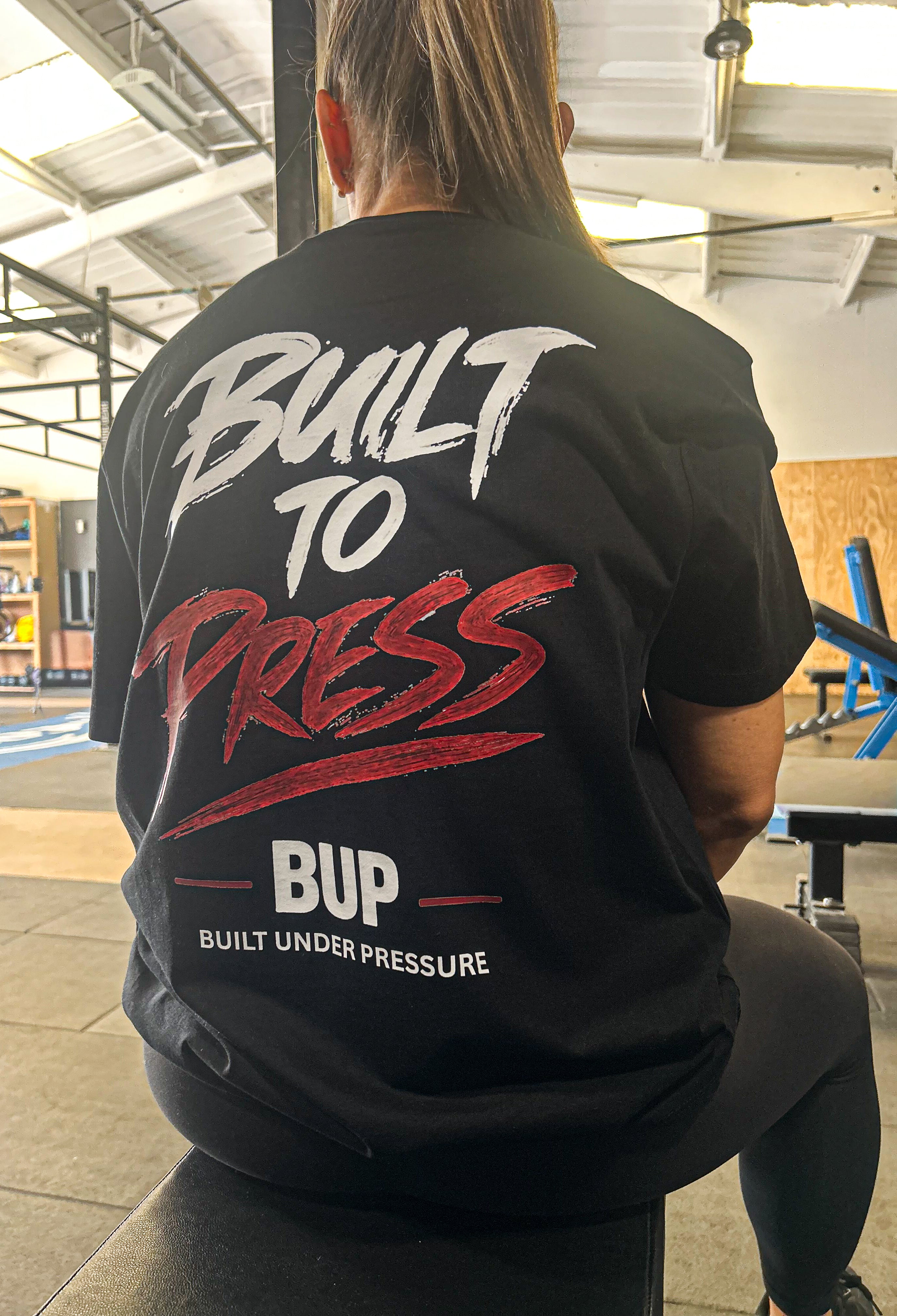 Built Under Pressure Powerlifting Bench T-Shirt