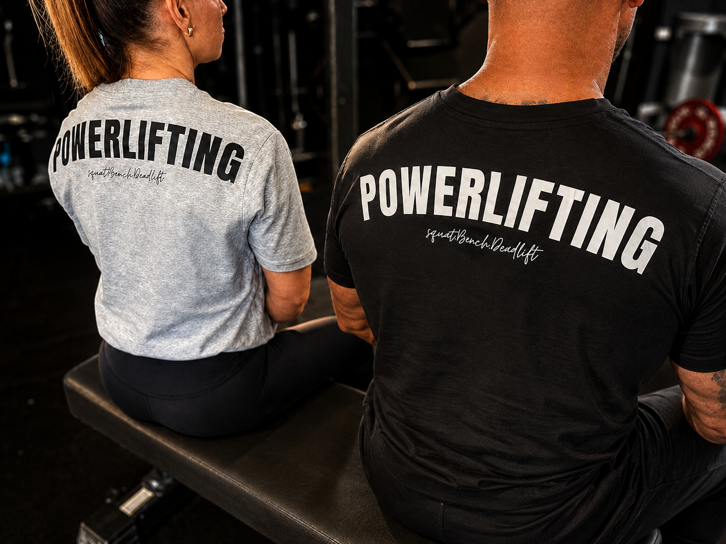 BUP Powerlifting Tee – Black & Grey