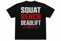 BUP Powerlifting Tee – Squat Bench Deadlift | Black