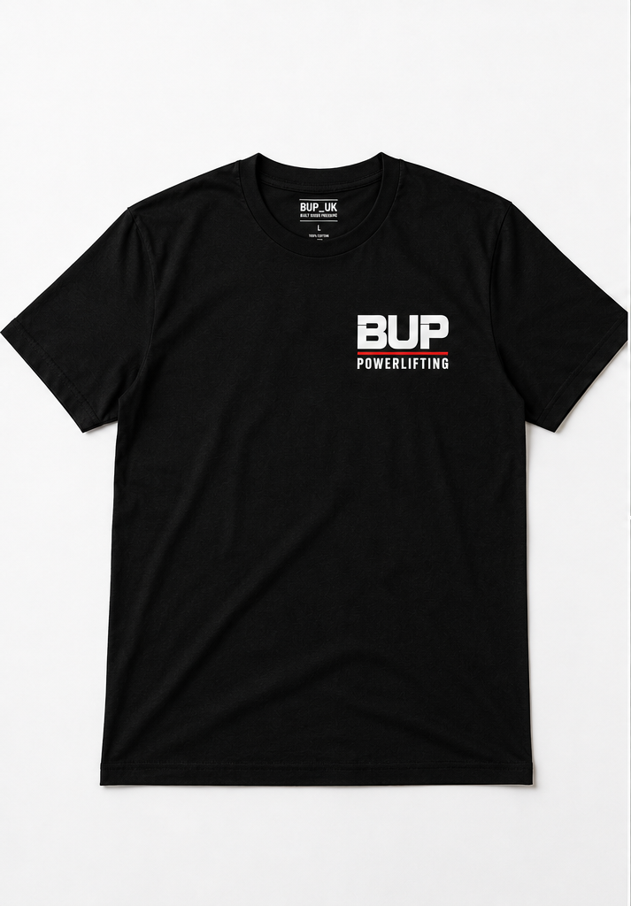 Built Under Pressure™ Powerlifting T-Shirt – Black