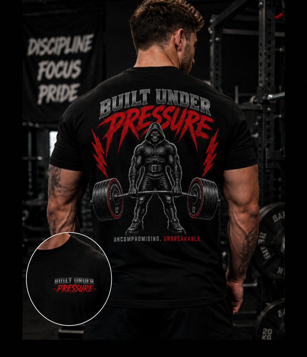 Built Under Pressure | Premium Powerlifting & Gymwear T-Shirts